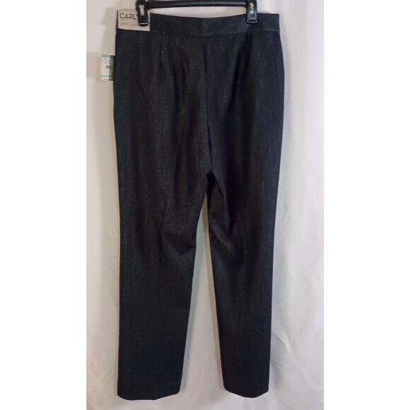 Kasper Carly Curvy Fit Pants Size 8 NWT Denim Blue Straight Leg Career $99 - Picture 3 of 11